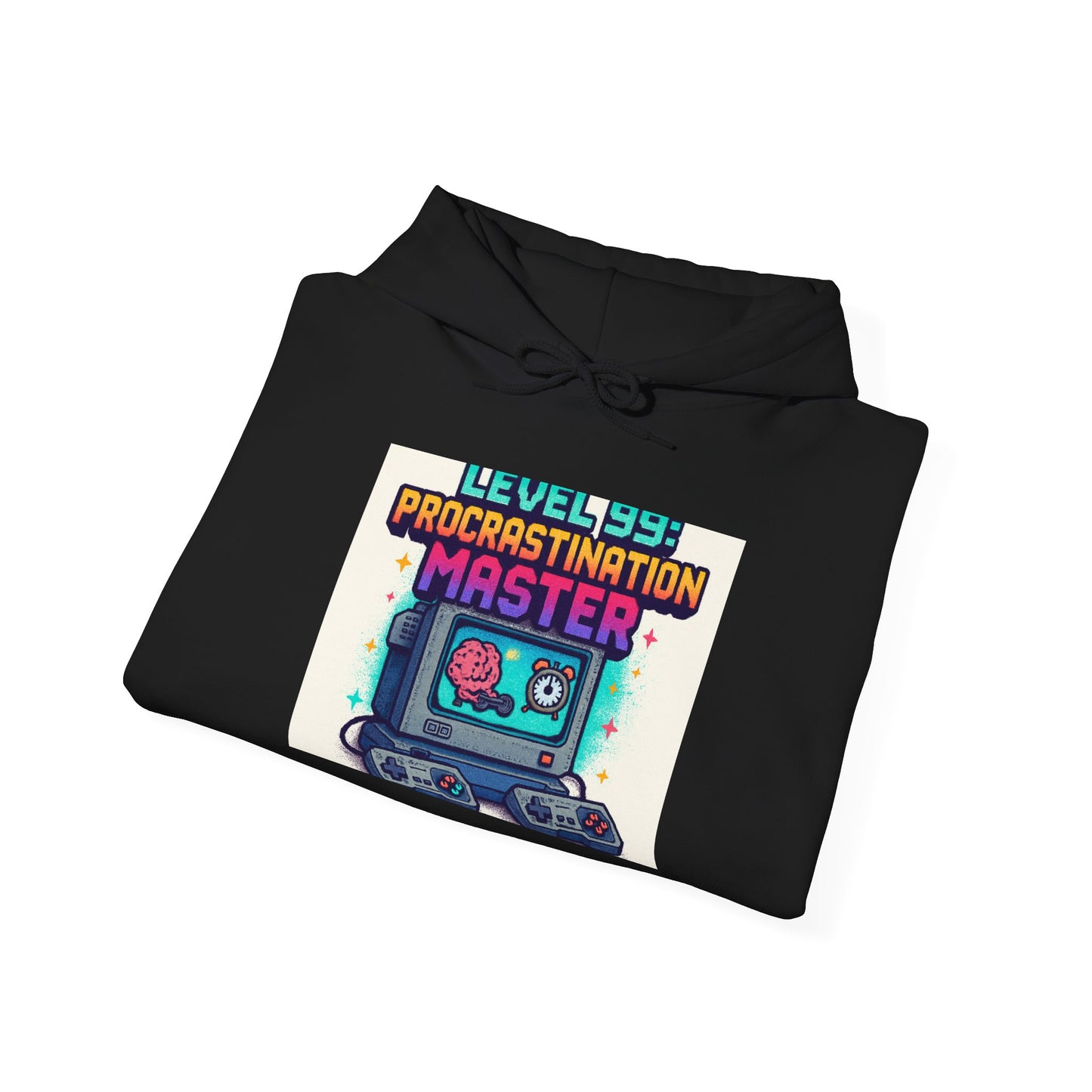 Hoodie — "Level 99 Procrastination Master" Retro Gamer Hoodie
