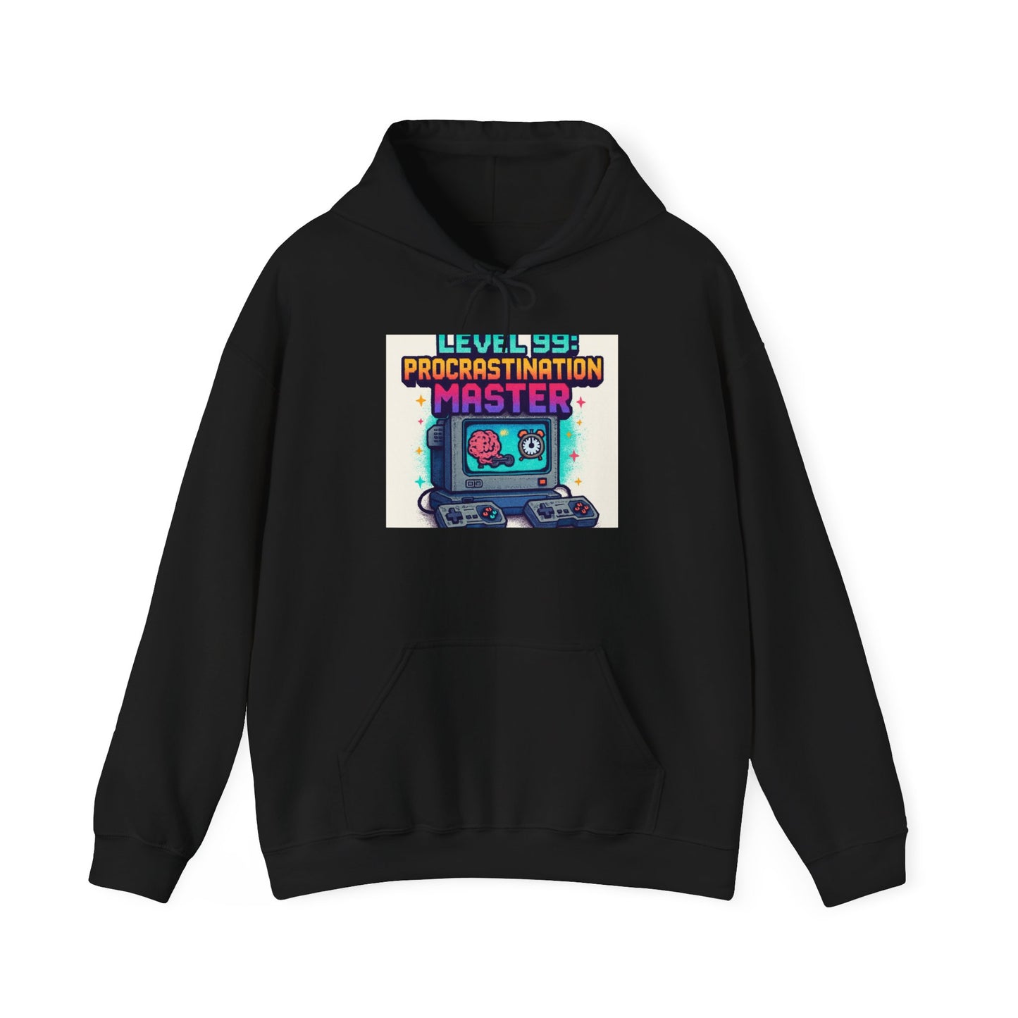 Hoodie — "Level 99 Procrastination Master" Retro Gamer Hoodie
