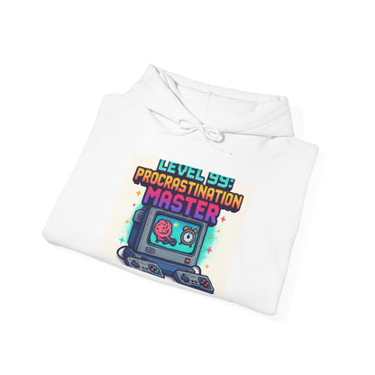 Hoodie — "Level 99 Procrastination Master" Retro Gamer Hoodie