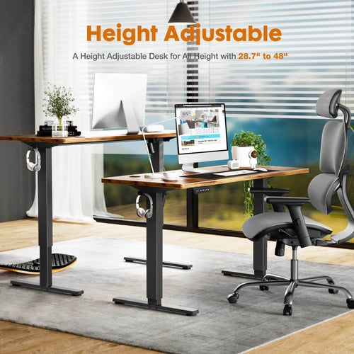Electric Height Adjustable Standing Desk,Sit to Stand Ergonomic