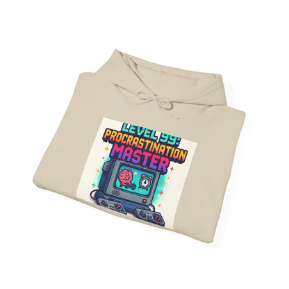 Hoodie — "Level 99 Procrastination Master" Retro Gamer Hoodie