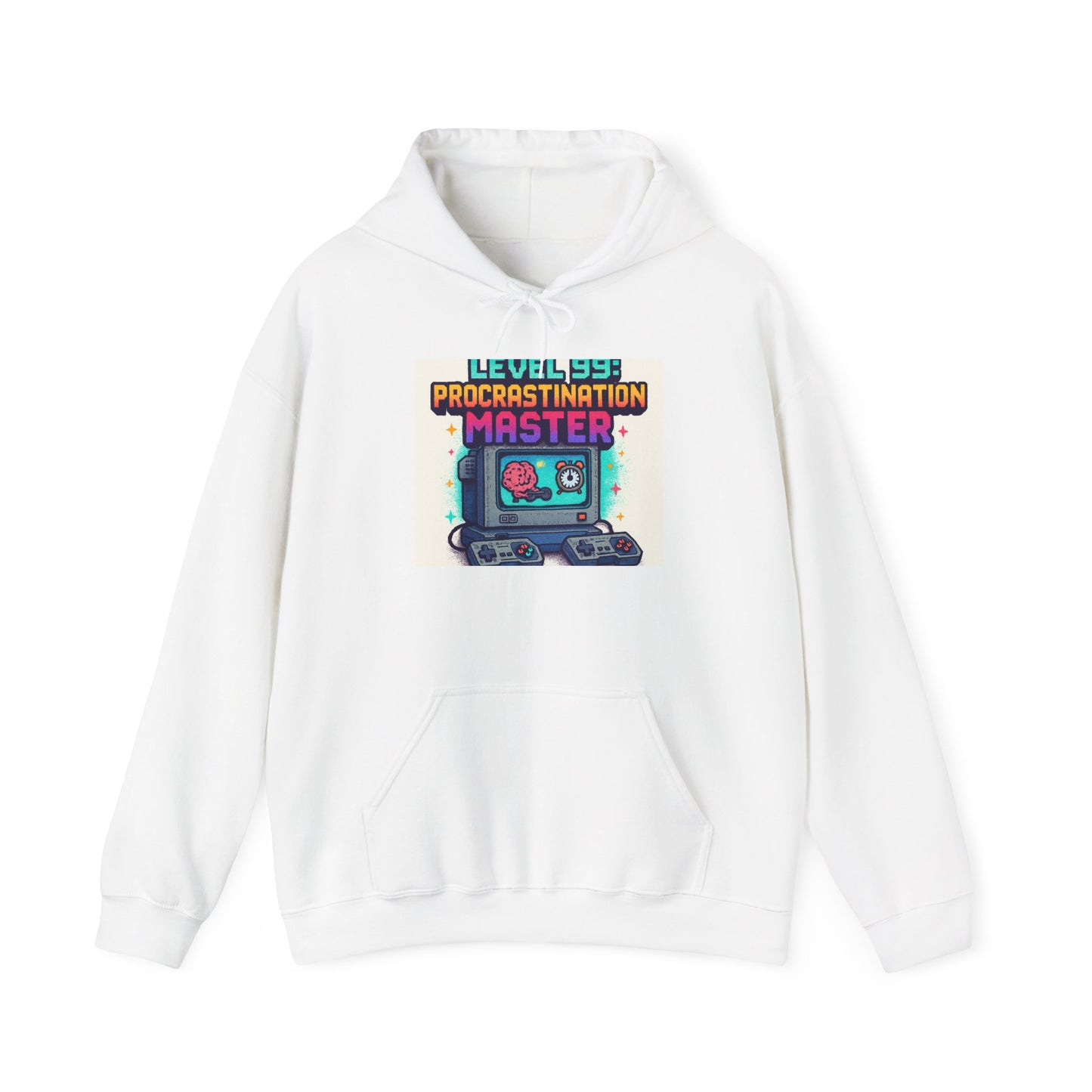 Hoodie — "Level 99 Procrastination Master" Retro Gamer Hoodie