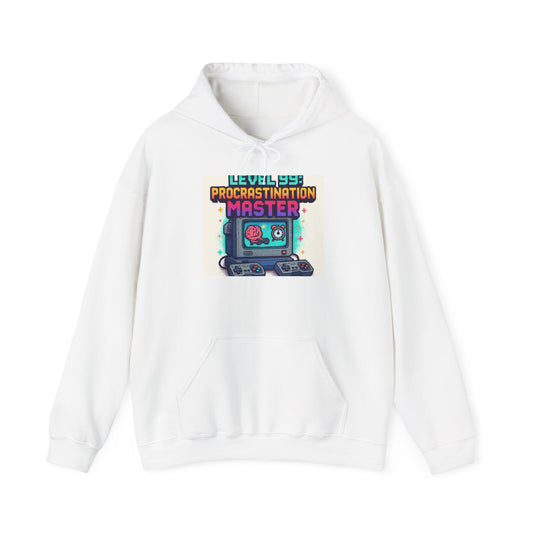 Hoodie — "Level 99 Procrastination Master" Retro Gamer Hoodie