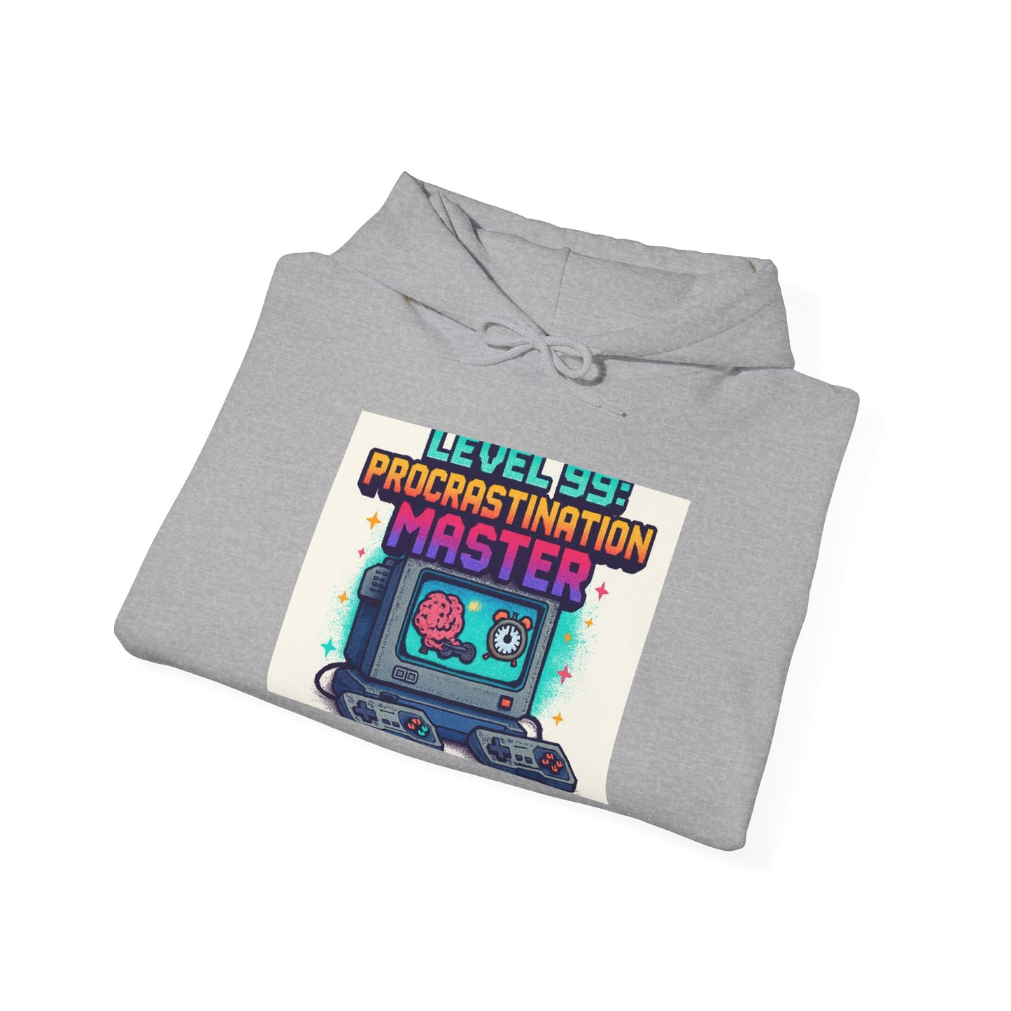 Hoodie — "Level 99 Procrastination Master" Retro Gamer Hoodie