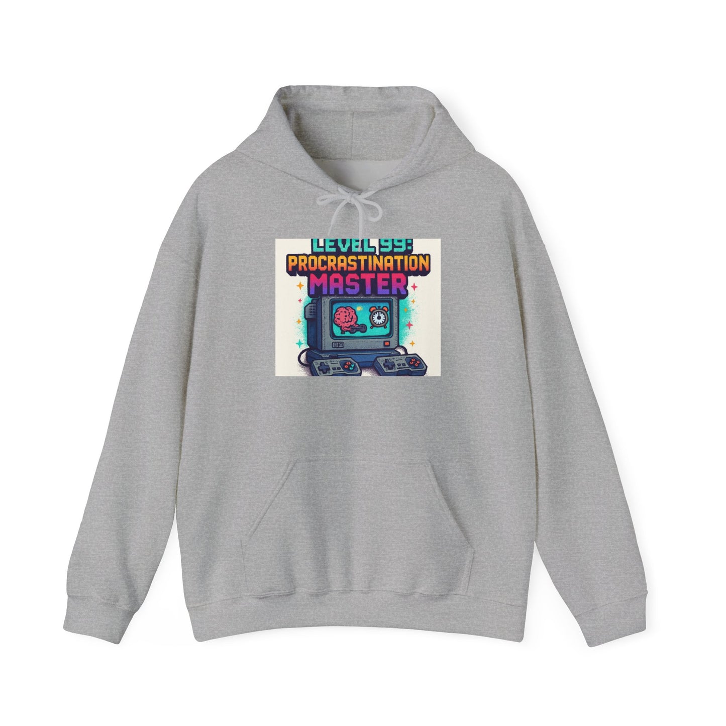Hoodie — "Level 99 Procrastination Master" Retro Gamer Hoodie